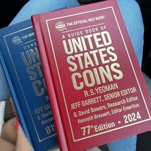 Red and Blue United States Coins Guide Books